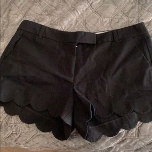 NWT Black Scalloped JCrew Shorts